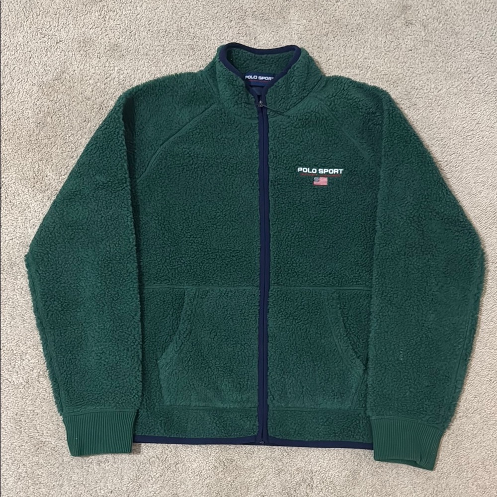 Polo Sport Green Fleece Jacket